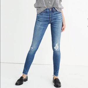 Madewell High Rise Skinny Jeans Allegra Wash 25